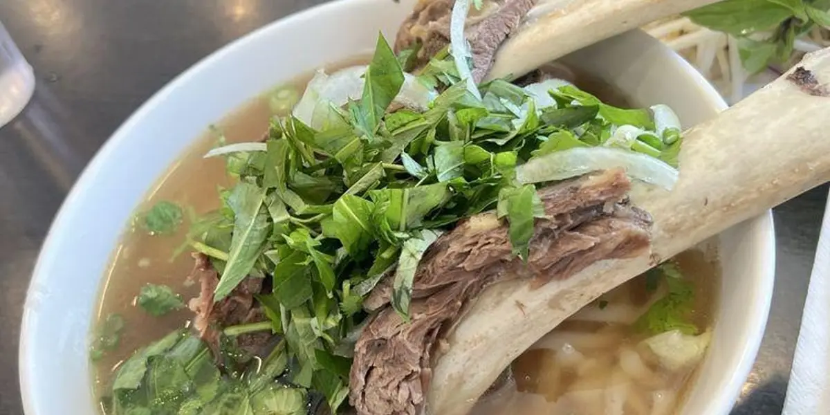 Short Rib Noodle Soup (Bone-In) at Dope pho