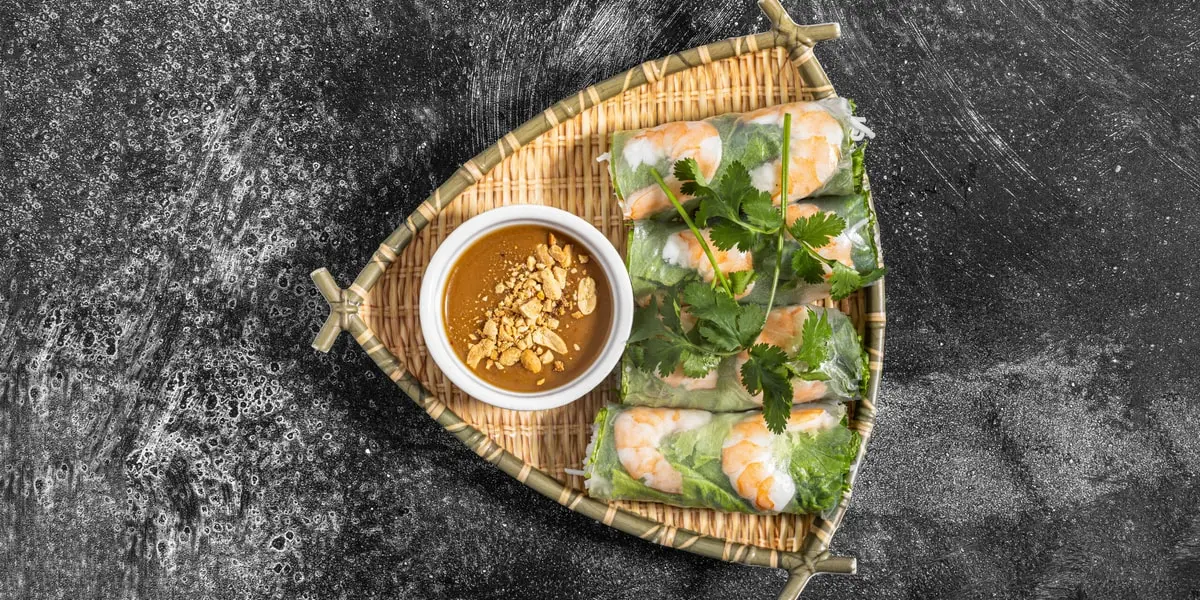 Shrimp Spring Rolls at Dope pho