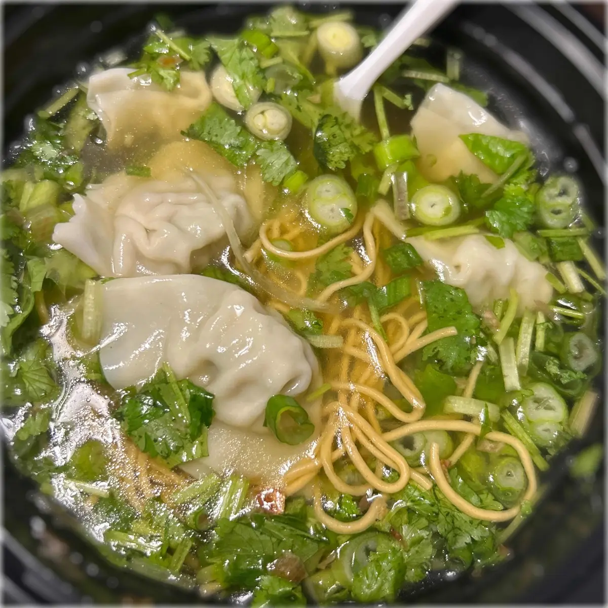 Wonton & Egg Noodle Soup at Dope pho