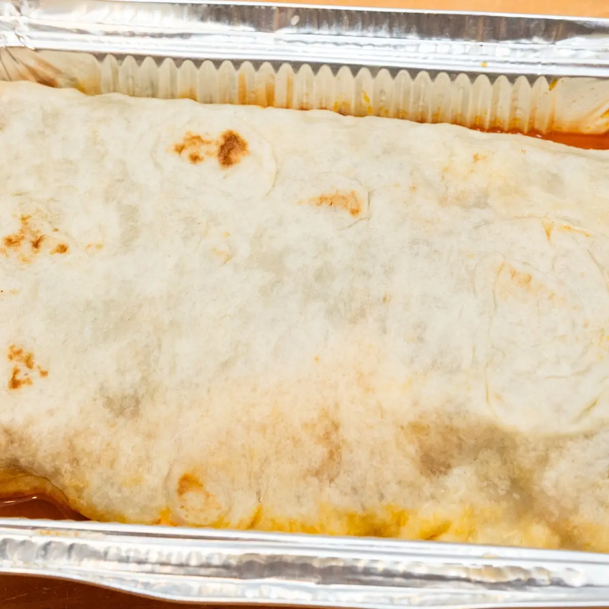 Shredded Beef Super Burrito at El Patio Original