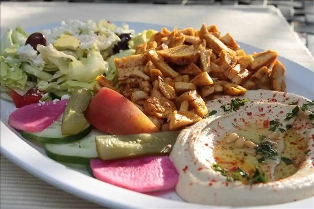 Chicken Shawarma Plate at Falafel, etc.