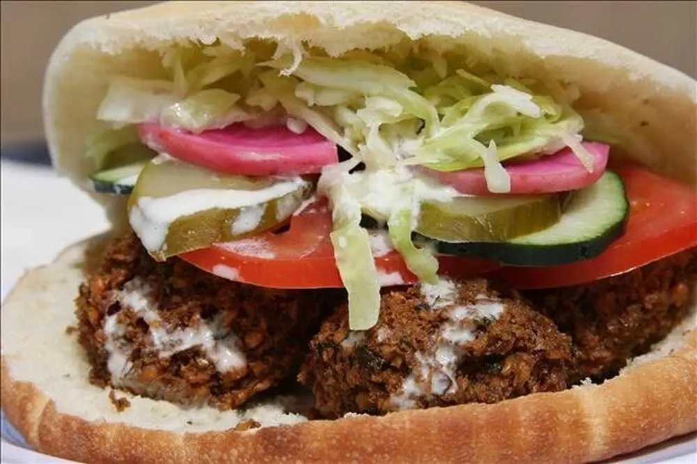 Falafel Sandwich at Falafel, etc.