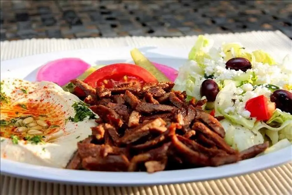 Lamb Shawarma Plate at Falafel, etc.