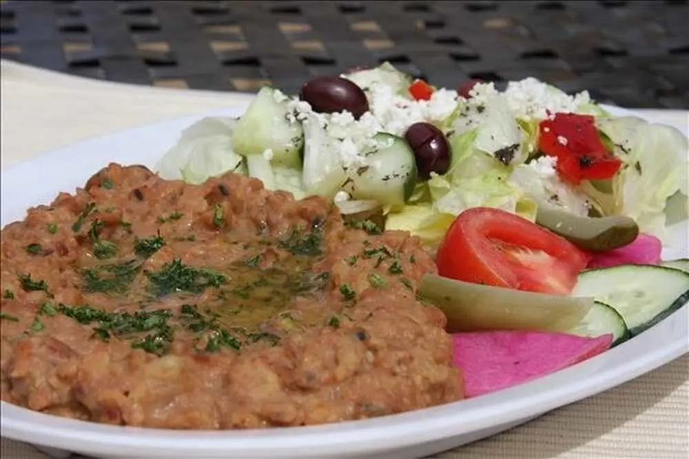 Mudammas Fool Plate at Falafel, etc.