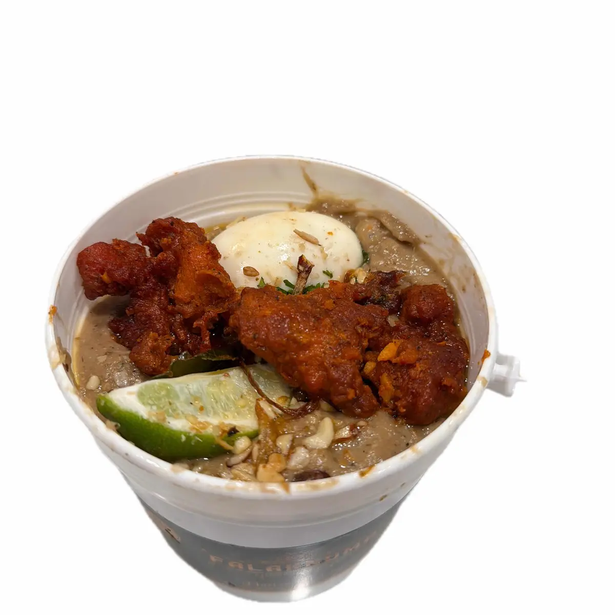 Mutton Haleem - (Family Pack) with Chicken 65 on sides at Falaknuma Indian Arabian Restaurant & Catering