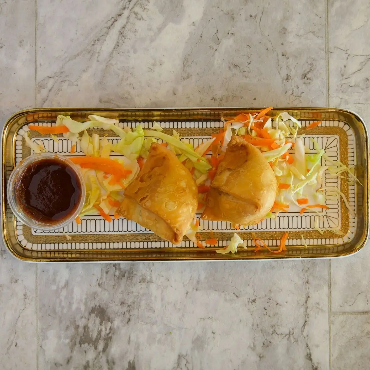 Samosa(2 pcs) at Falaknuma Indian Arabian Restaurant & Catering