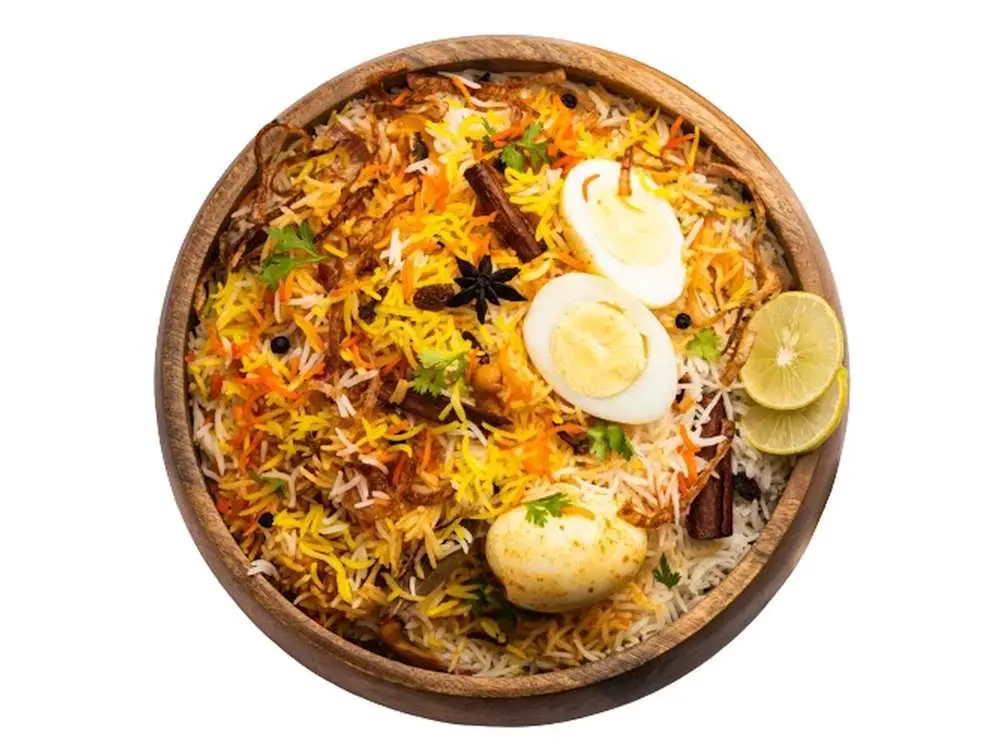 Egg Biryani at Fremont Biryani House