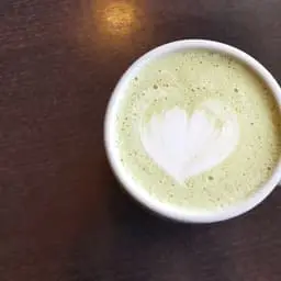 Matcha Green Tea Latte at Frodo Joe's Petit Cafe
