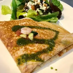 Shrimp Bacon Crepe at Frodo Joe's Petit Cafe