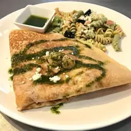 Shrimp Pesto at Frodo Joe's Petit Cafe