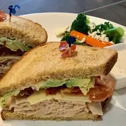 Turkey Club Sandwich at Frodo Joe's Petit Cafe