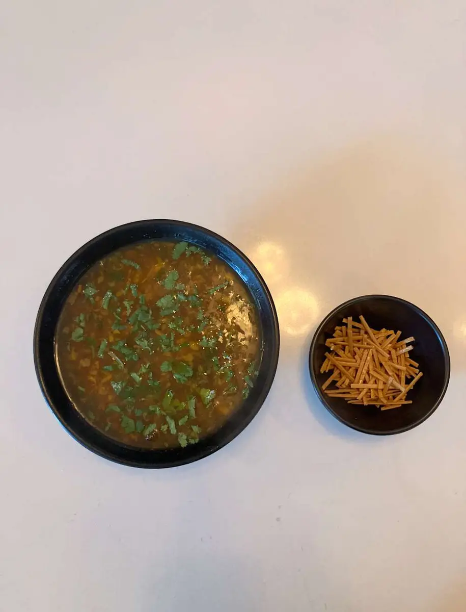 Manchow Soup Bowl at Garam Mirchi- Pure Veg Rajasthani & Indo Chinese Restaurant
