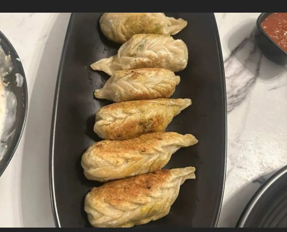 Pan Fried Momos at Garam Mirchi- Pure Veg Rajasthani & Indo Chinese Restaurant