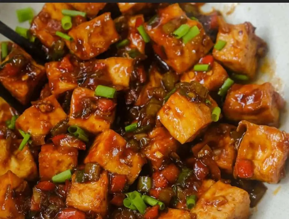 Tofu Chilli Dry at Garam Mirchi- Pure Veg Rajasthani & Indo Chinese Restaurant