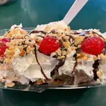 Banana Split at Gelato Classico Italian Ice Cream
