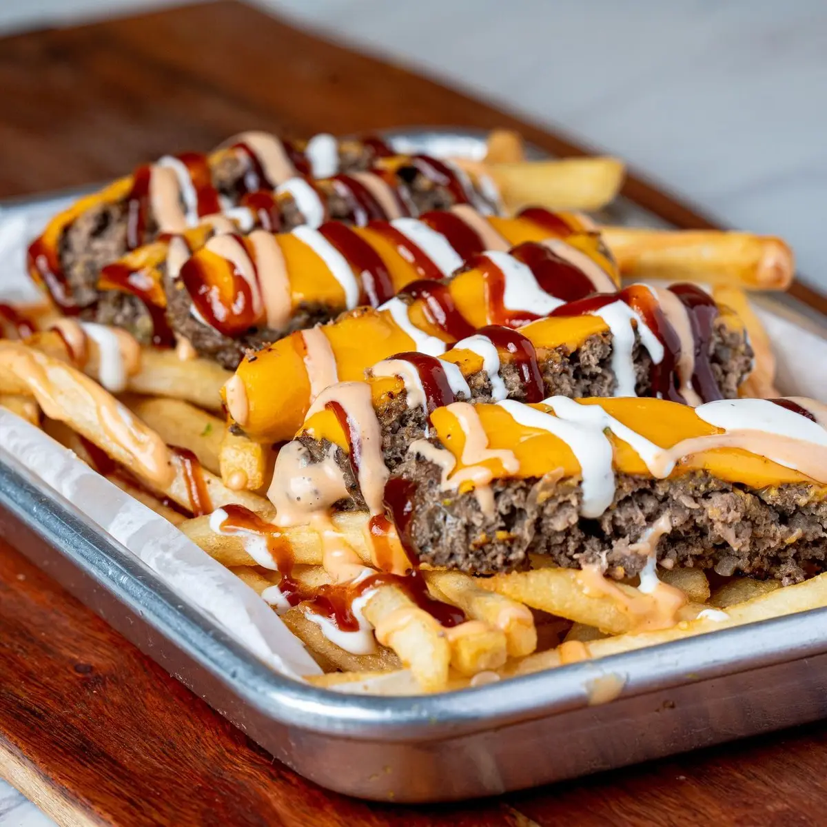 Beef Loaded Fries at Halal Wings Plus