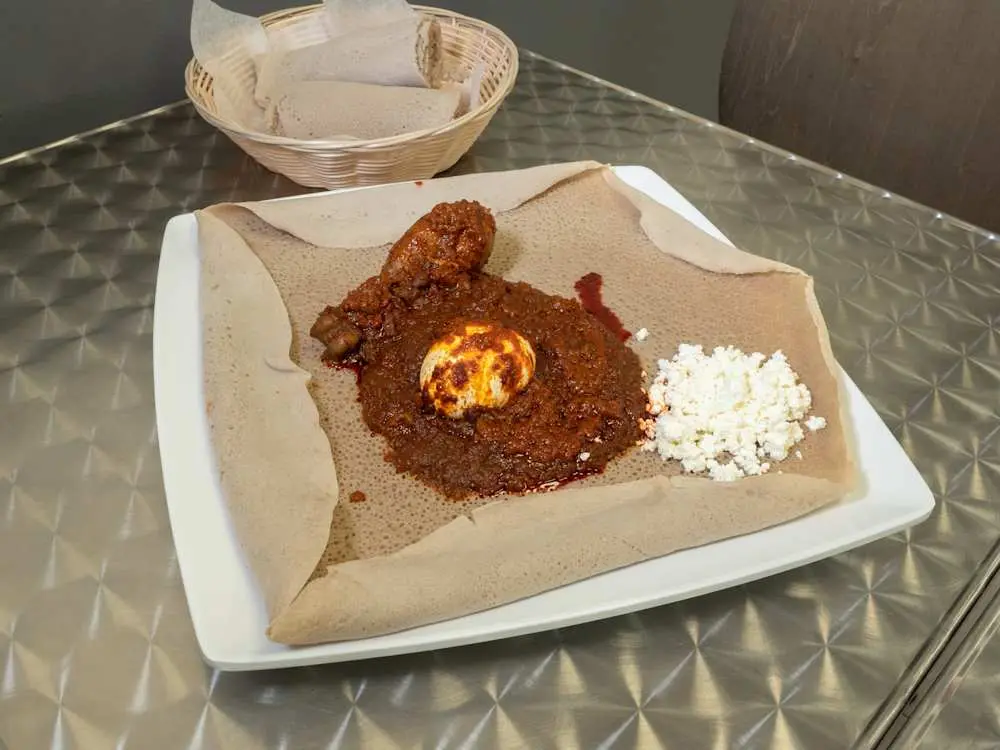 Doro Wot at Haleluya Ethiopian Gourmet