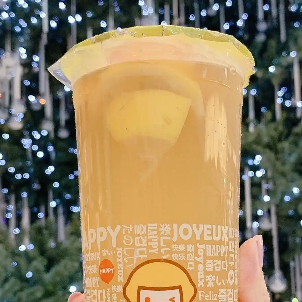 C1. Freshly Squeezed Lemon Green Tea at Happy Lemon Fremont