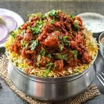 Chicken 65 Biryani at Hi5 India
