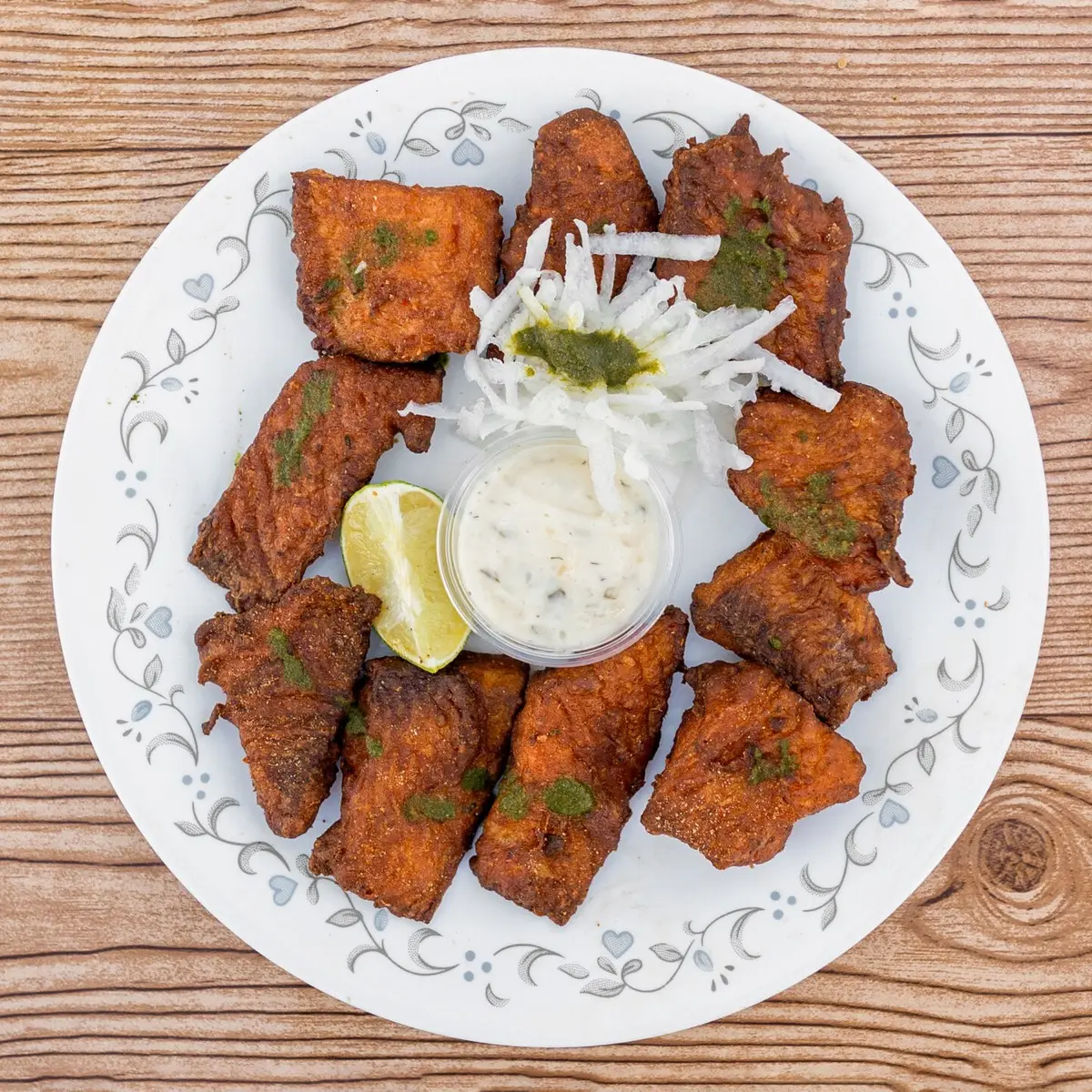 Amritsari fish pakora at Hint of Desi
