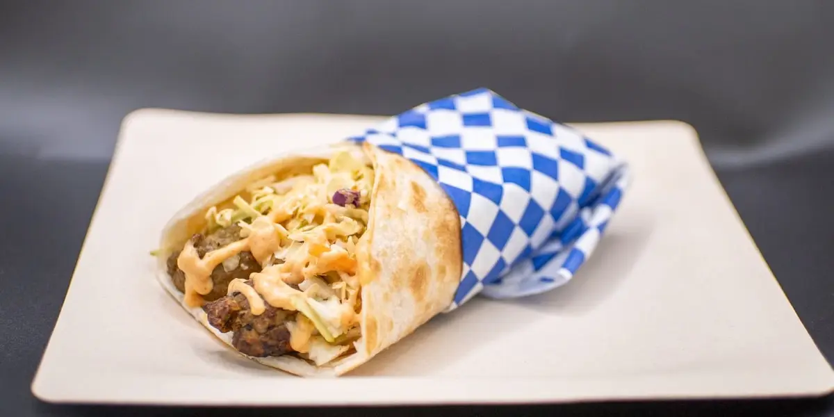 Chicken Seekh Kebab roll at Hint of Desi