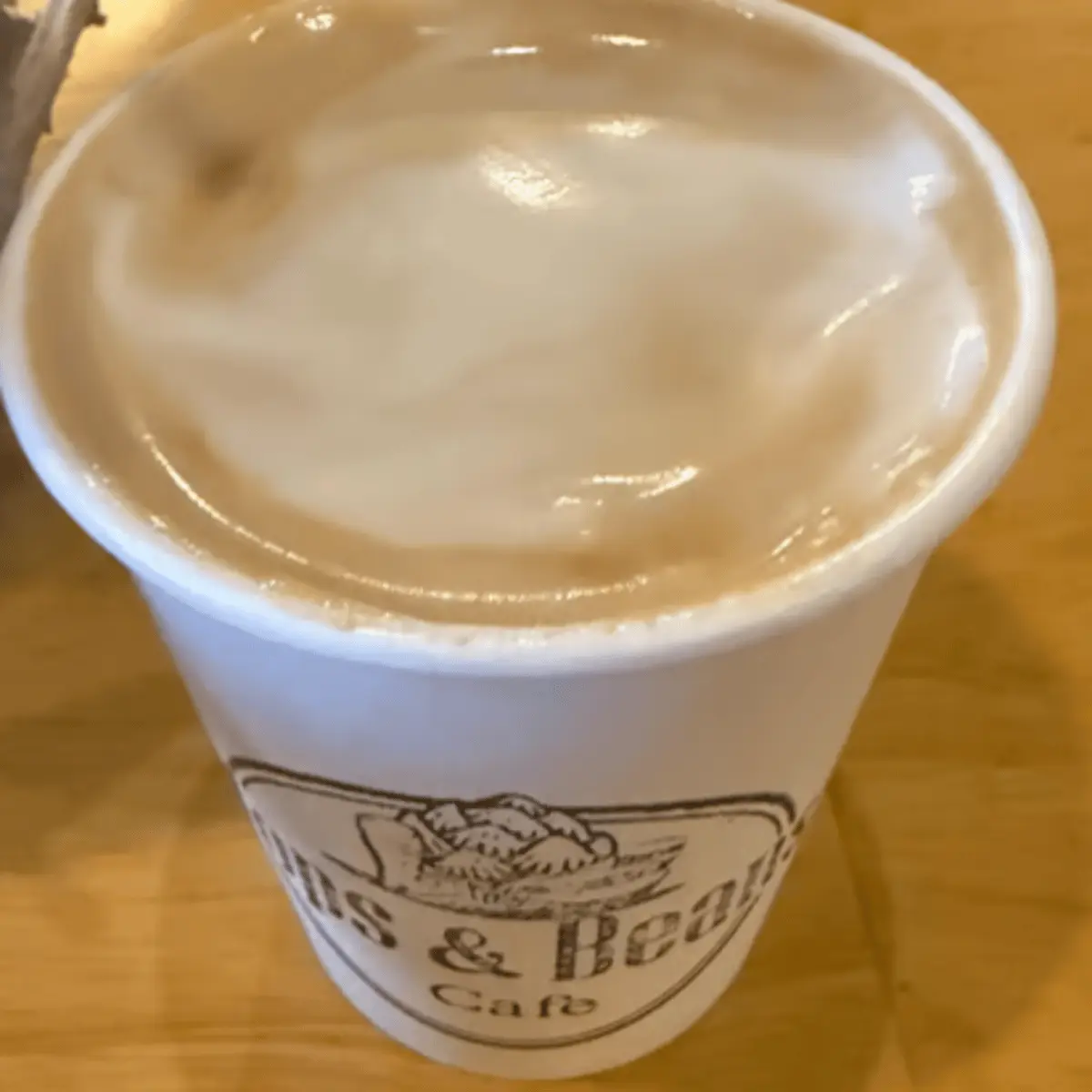 Cafe Latte at Hops and Beans Cafe