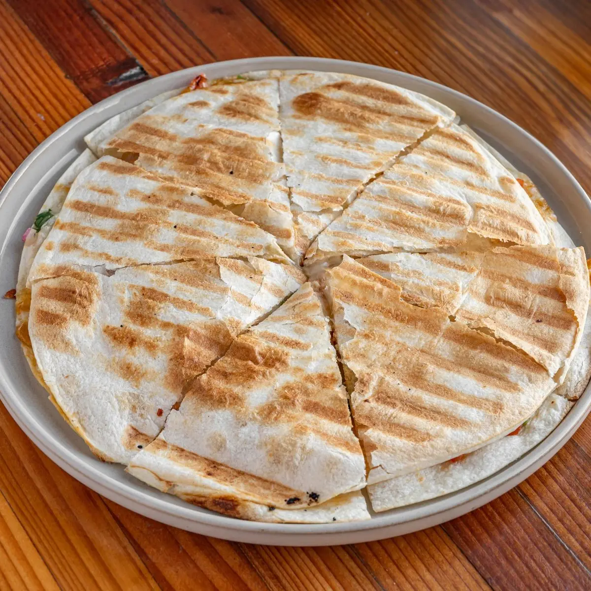 Chicken Quesadilla at Hops and Beans Cafe