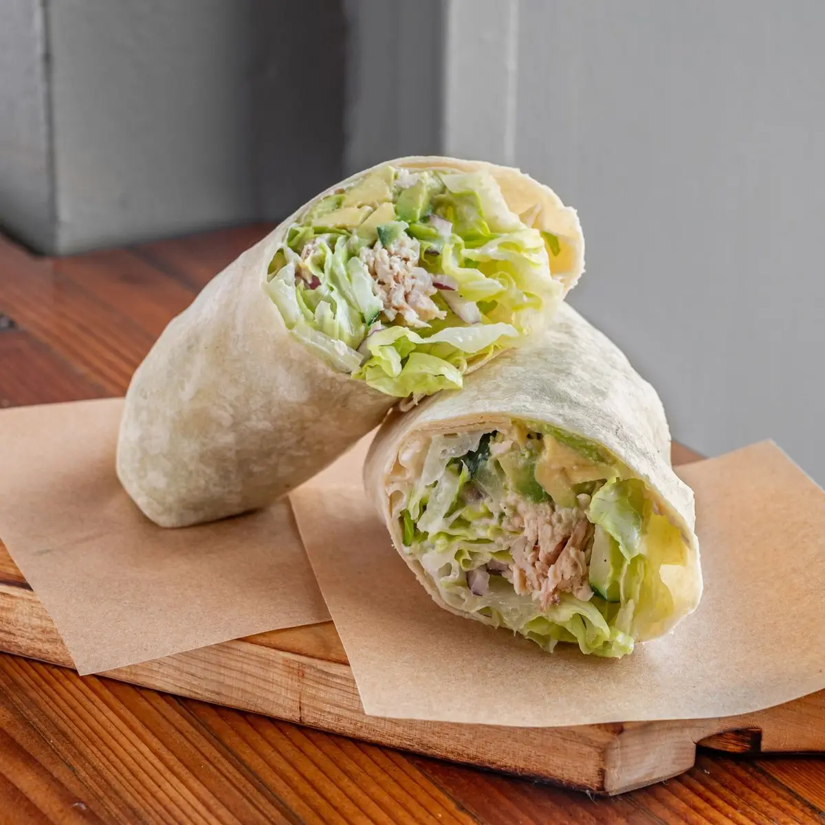 Chicken Wrap at Hops and Beans Cafe