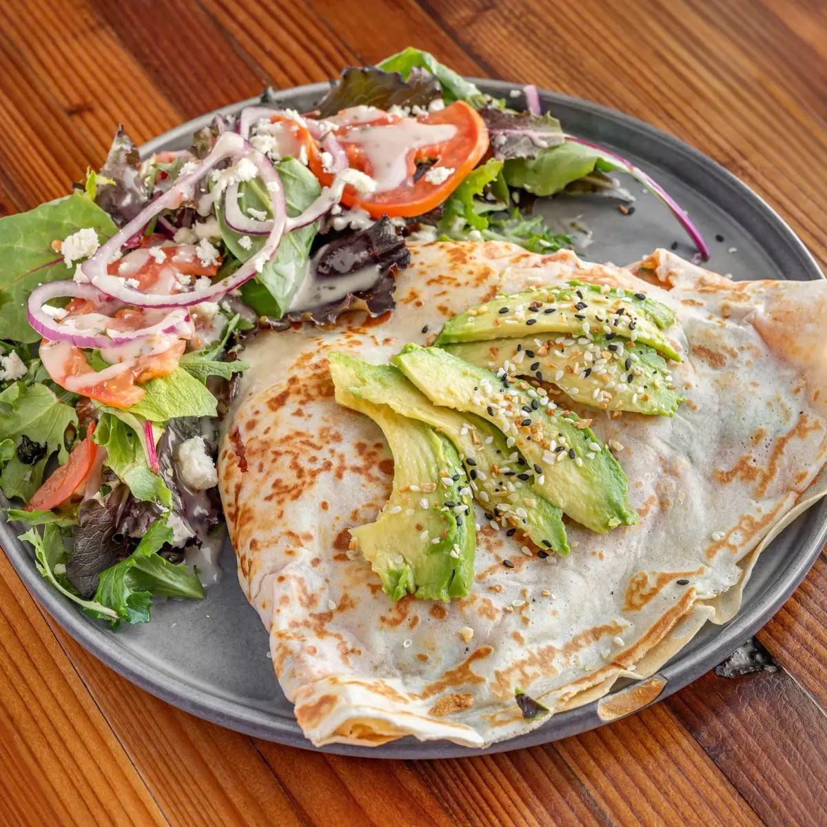 Garden Fresh Crepe at Hops and Beans Cafe