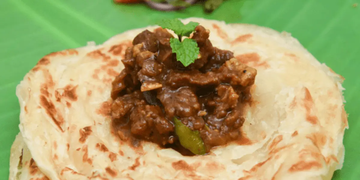 Parotta chicken curry at House of Currys