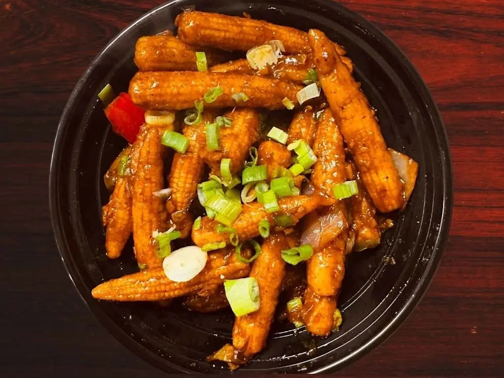 Baby Corn Manchurian at Hyderabad Dum Biryani