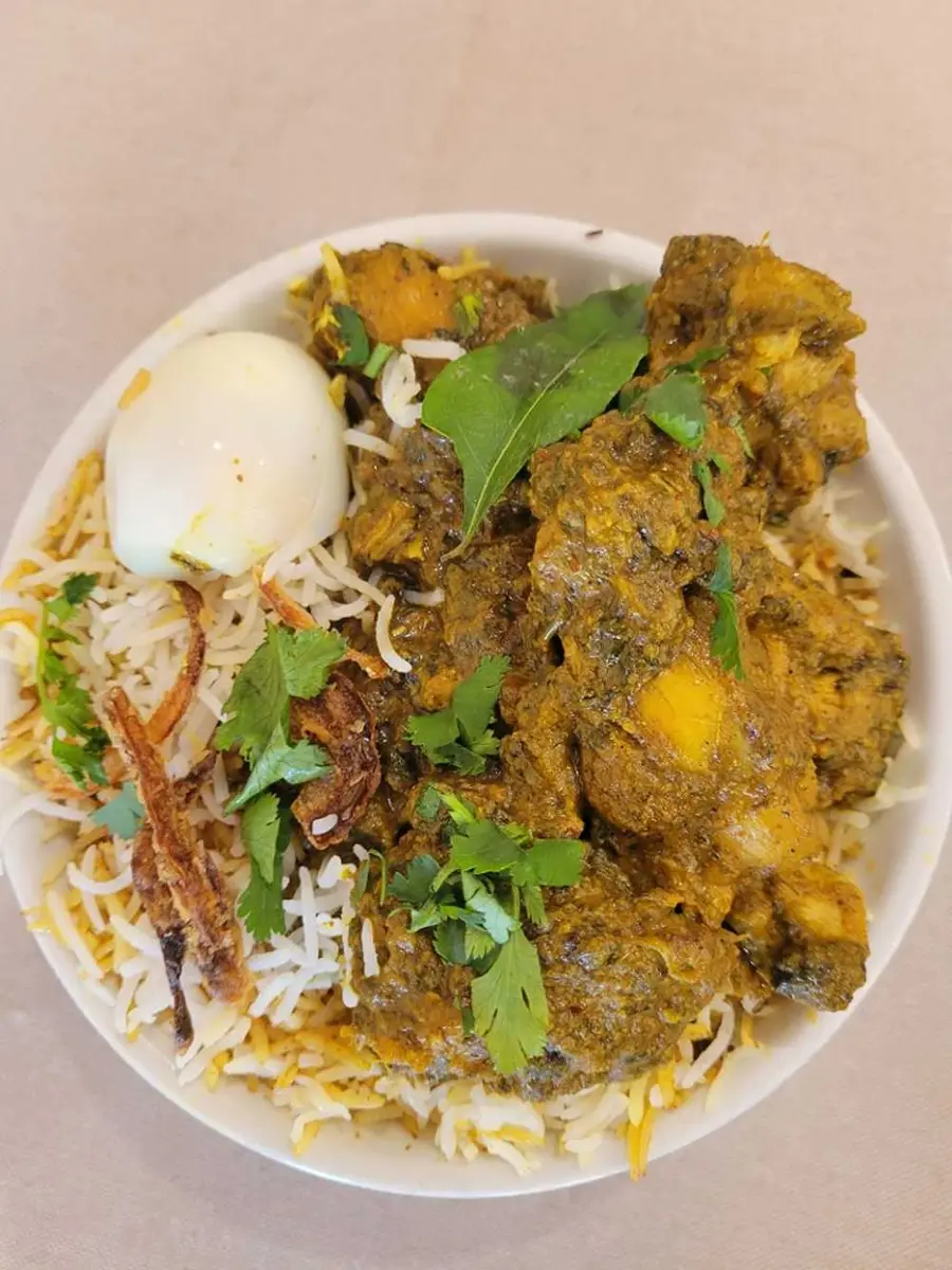 Gongura Chicken Biryani at Hyderabad Dum Biryani