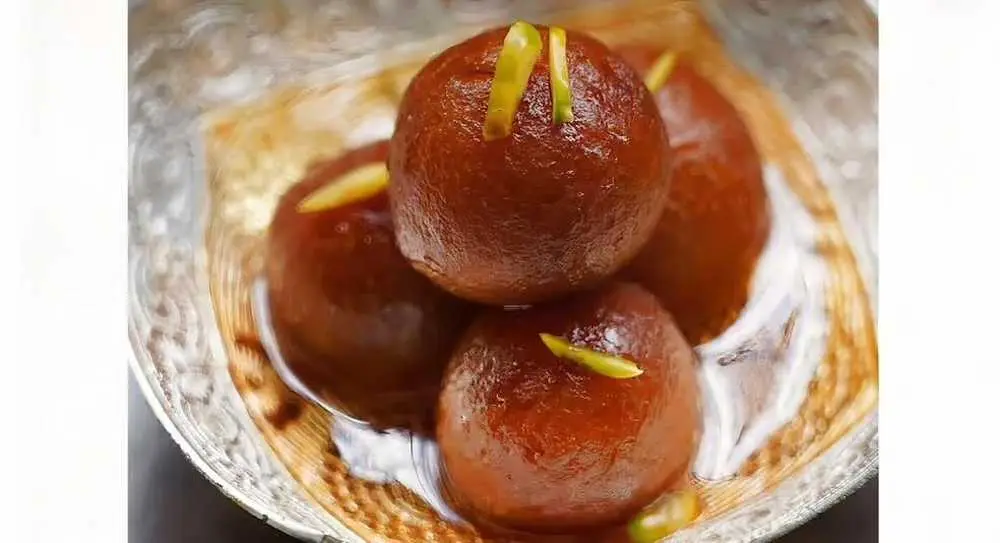 Gulab Jamun at Hyderabad Dum Biryani