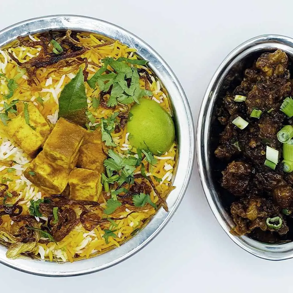 Hyderabadi Paneer Biryani+Veg Appetizer Family Pack at Hyderabad Dum Biryani