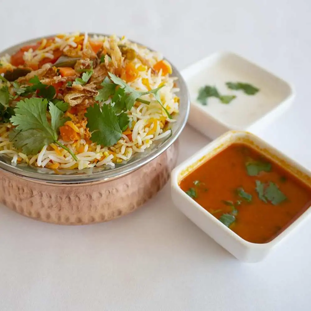 Hyderabadi Veg Biryani+Veg Appetizer Family Pack at Hyderabad Dum Biryani