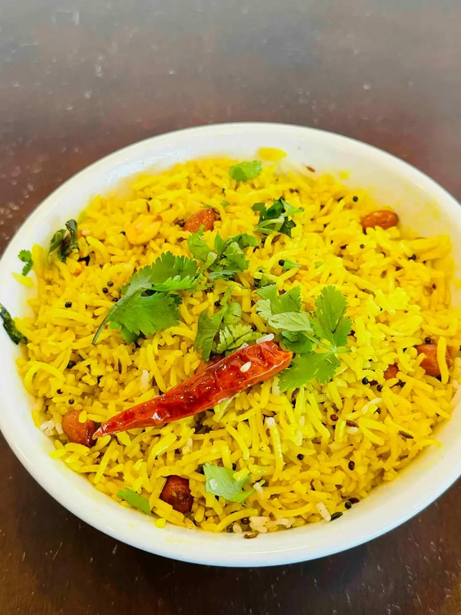Lemon Rice (Vegan) at Hyderabad Dum Biryani