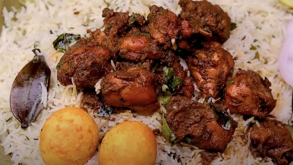 Satti Babu Chicken Fry Biryani at Hyderabad Dum Biryani