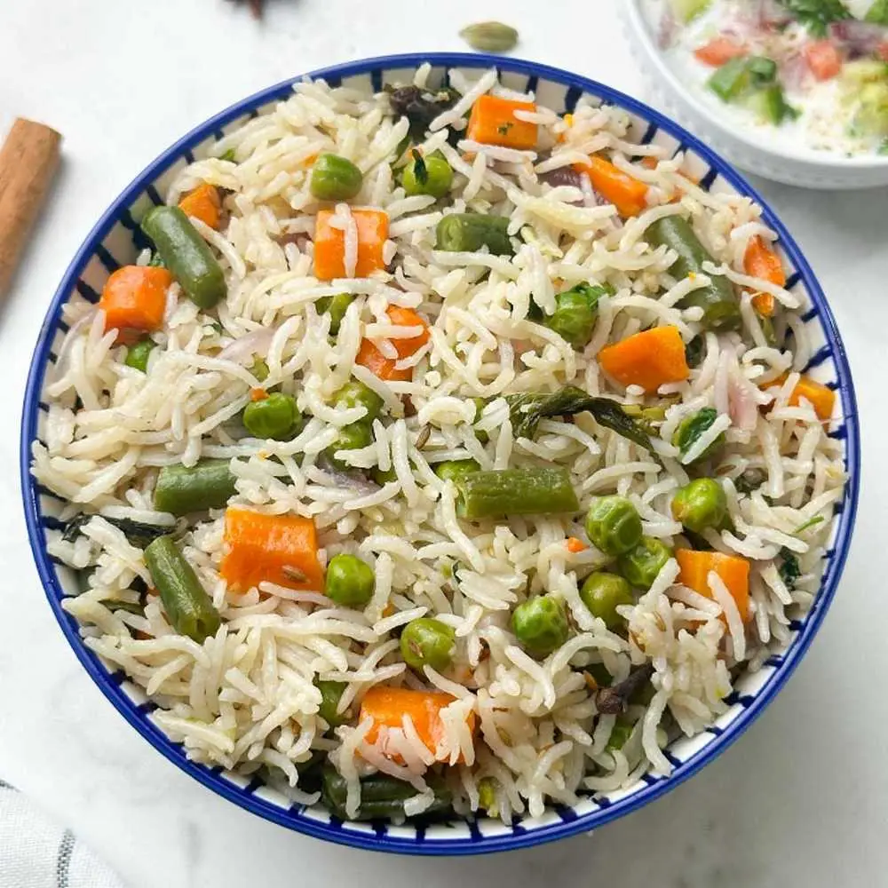 Veg Pulav at Hyderabad Dum Biryani
