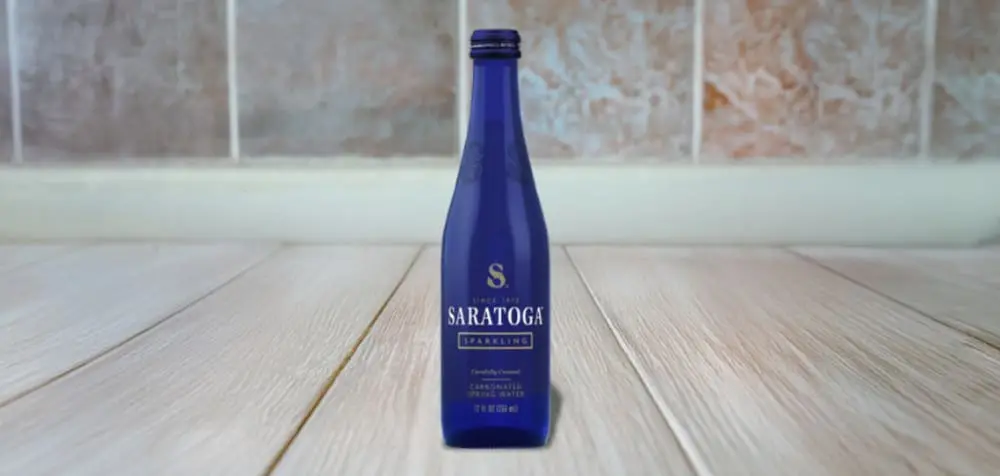 Saratoga Sparkling Water at Ike's Love & Sandwiches