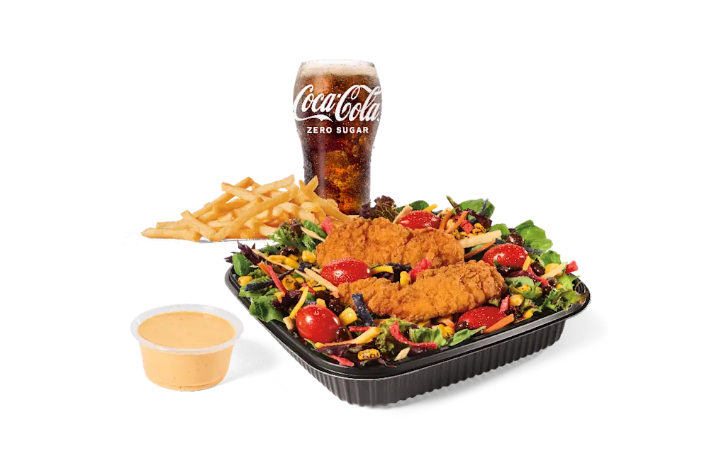 Southwest Salad w/ Crispy Chicken Combo at Jack in the Box