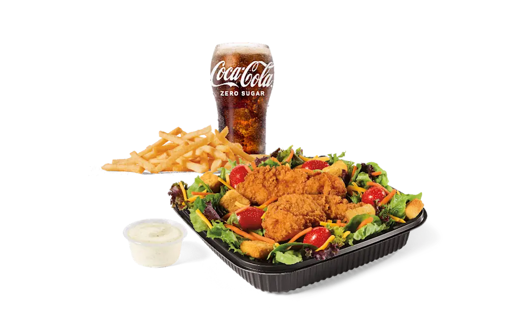 Garden Salad w/ Crispy Chicken Combo at Jack in the Box