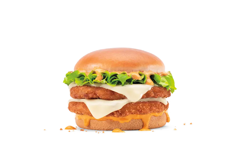 Hot Ones™ Buffalo Double Jr. Chicken Sandwich at Jack in the Box