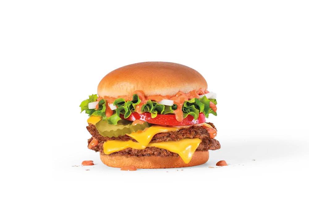 Hot Ones™ Sriracha Double Jr. Jumbo Jack® Cheeseburger at Jack in the Box
