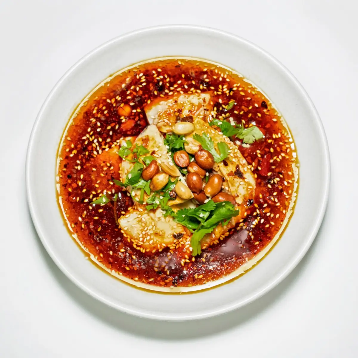 口水鸡Cold Chicken in Spicy Sauce (Boneles) at Julie's Noodle