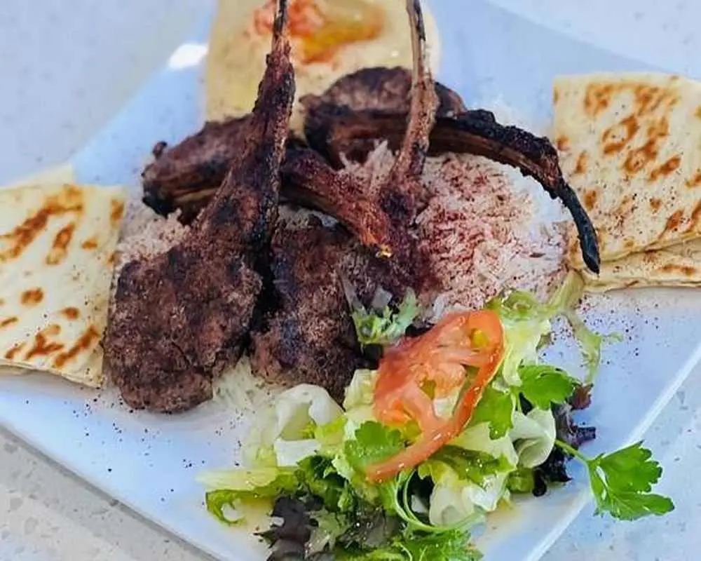 BBQ Lamb Chops at Kabob Fusion