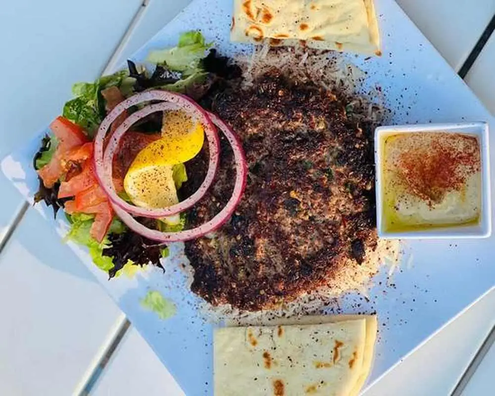 Chapli Kebab at Kabob Fusion