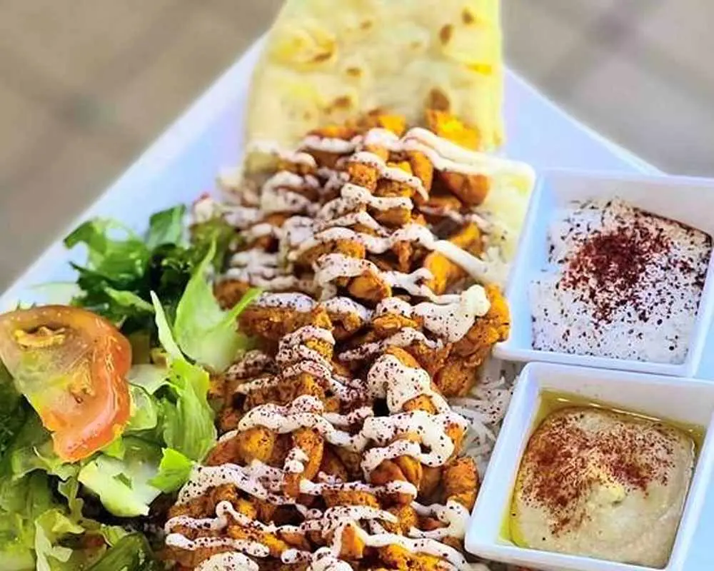 Chicken Plate at Kabob Fusion