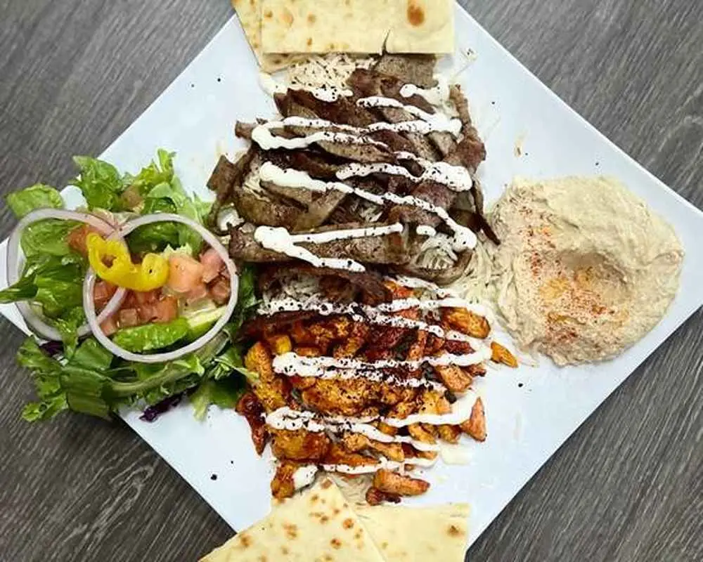 Combo Plate at Kabob Fusion