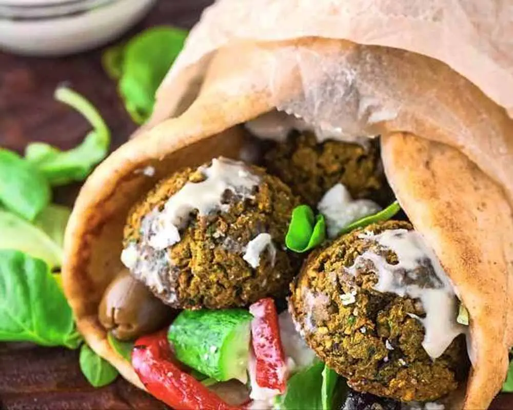 Falafel Wrap at Kabob Fusion