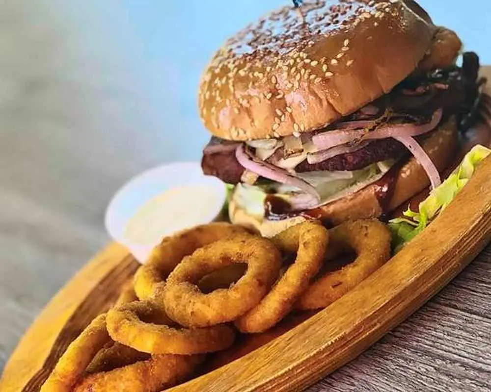 Texan Style Burger at Kabob Fusion